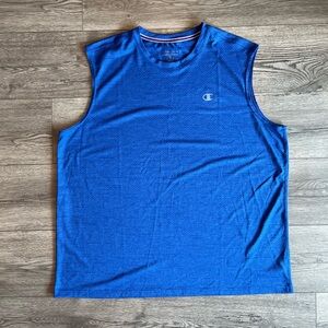 Champion Men’s Sleeveless Tank Top Breathable Royal Blue 2XL Athleticwear Gym